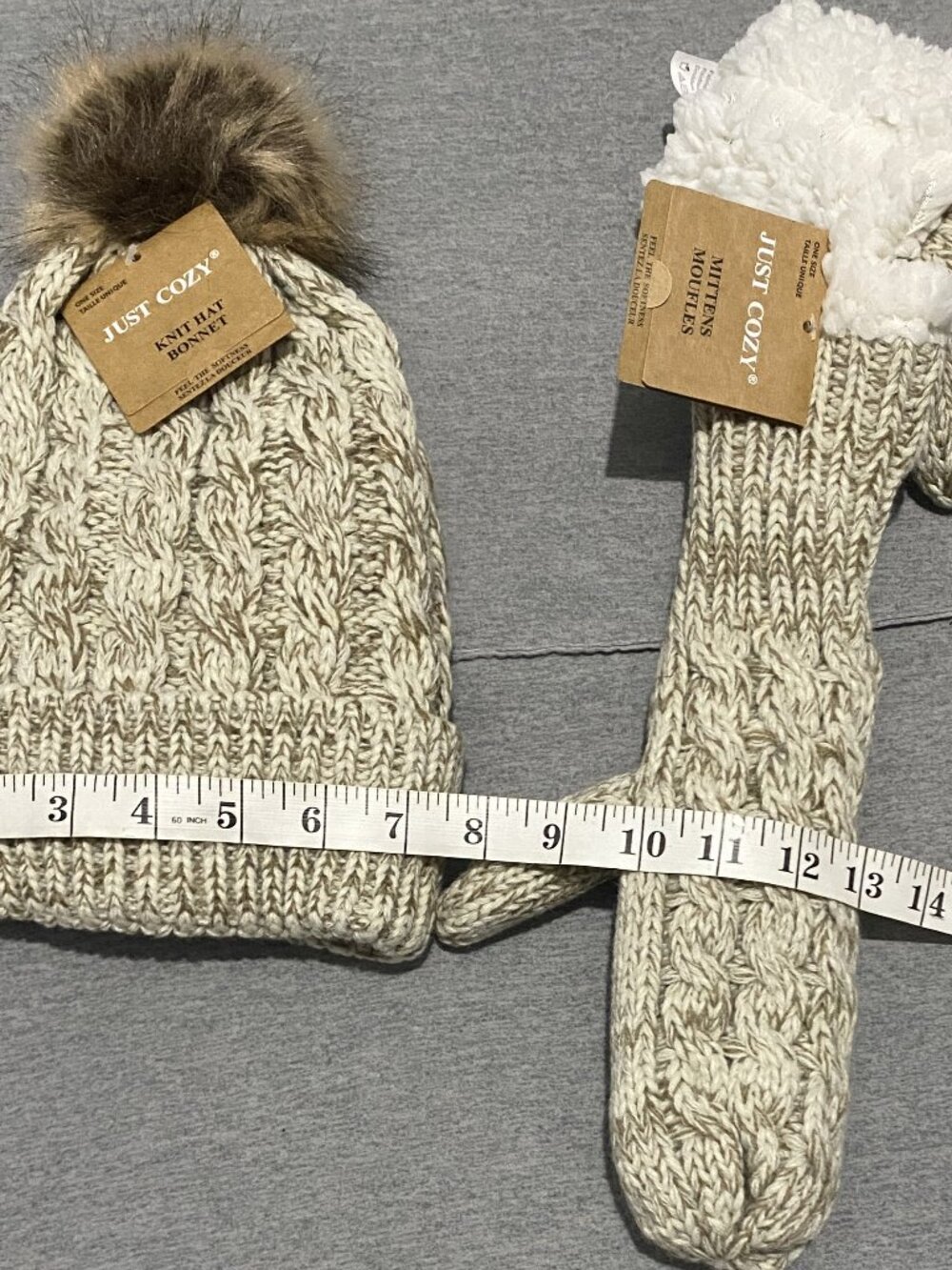 Just Cozy Winter Hat & Mittens (Reg:$60) (220)